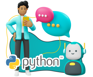 Chatbot with Python. - Programming for children in {city_im}